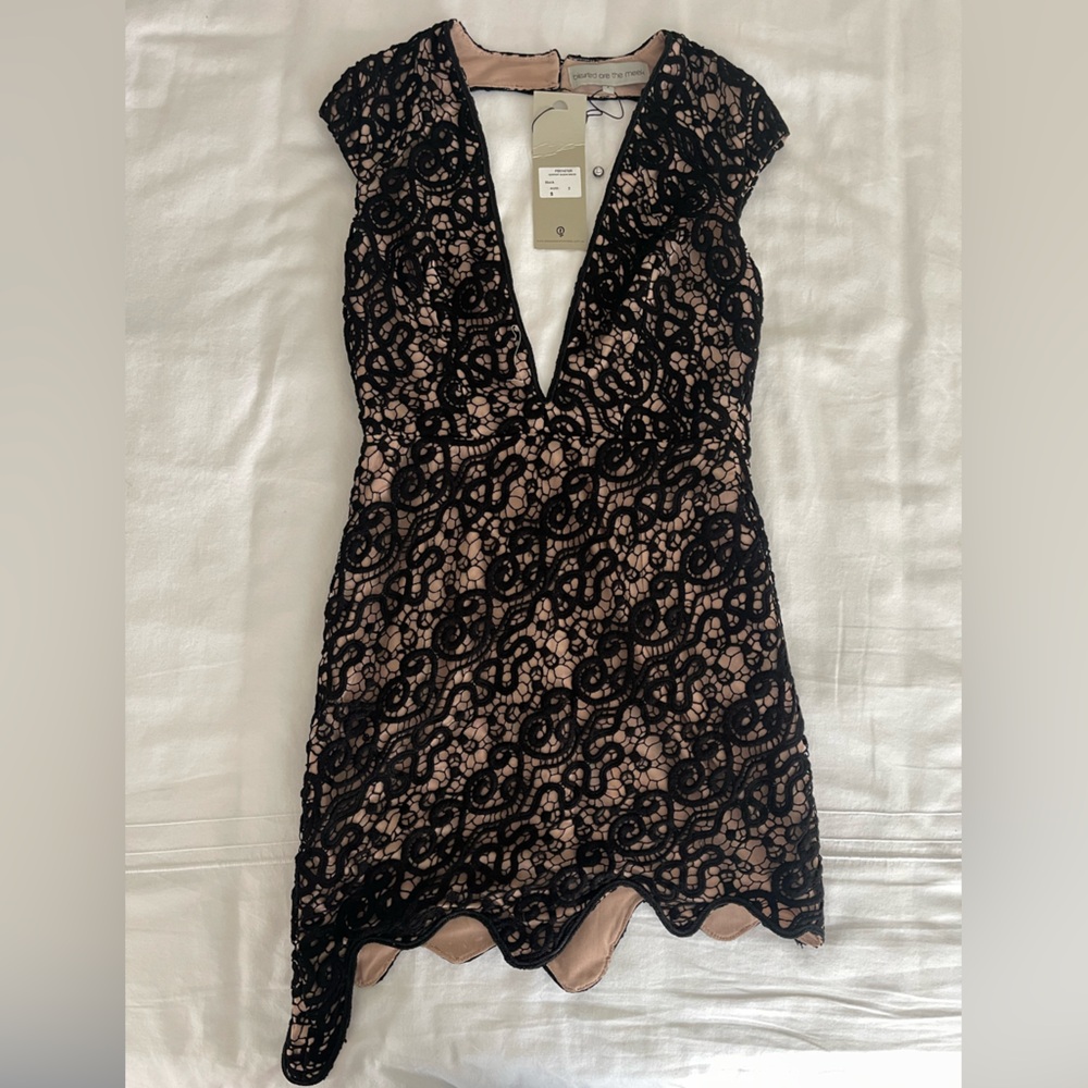 Lace mini dress